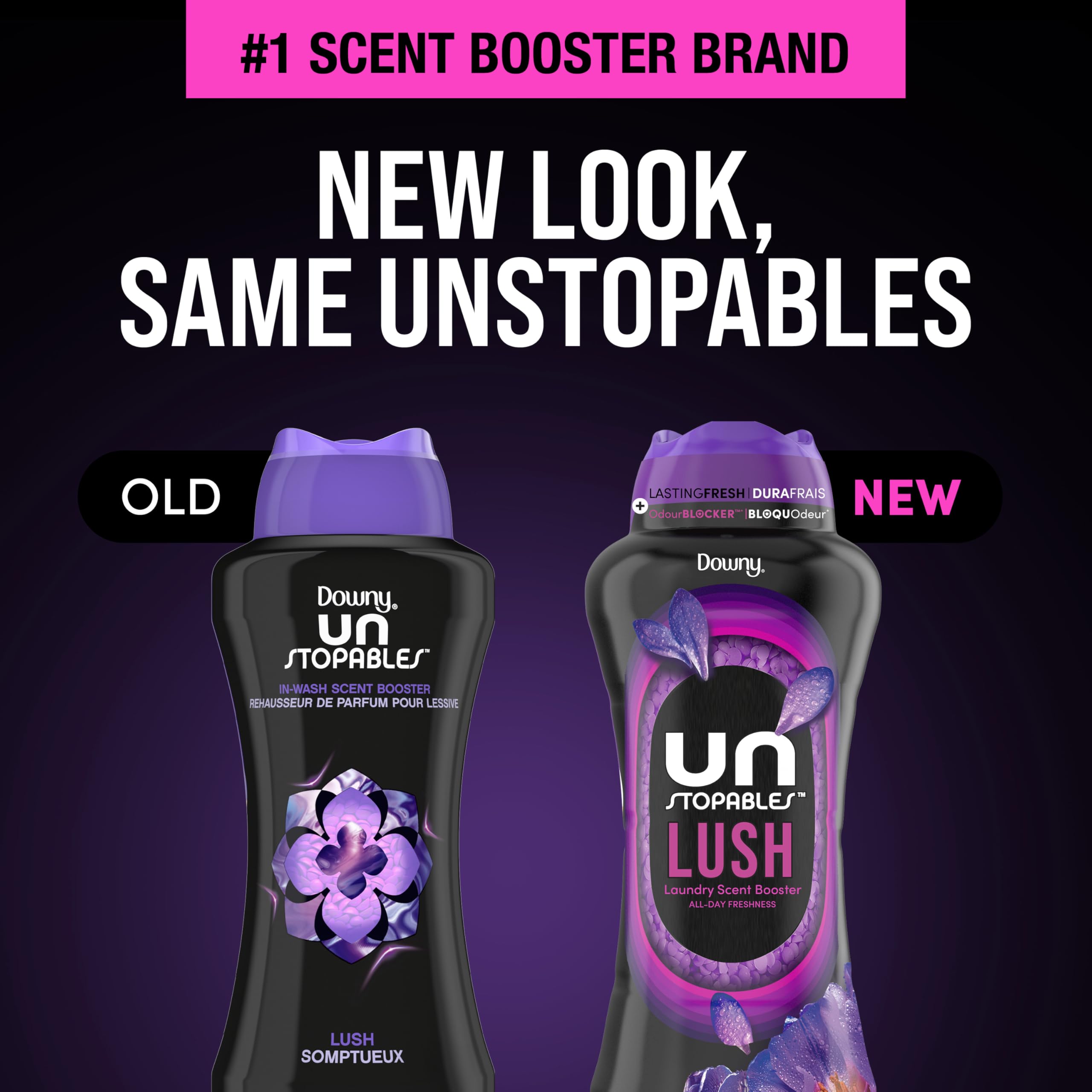 Downy Unstopables In-Wash Laundry Scent Booster Beads, Lush - 24 oz 🍁 All In One Marketplace Canada