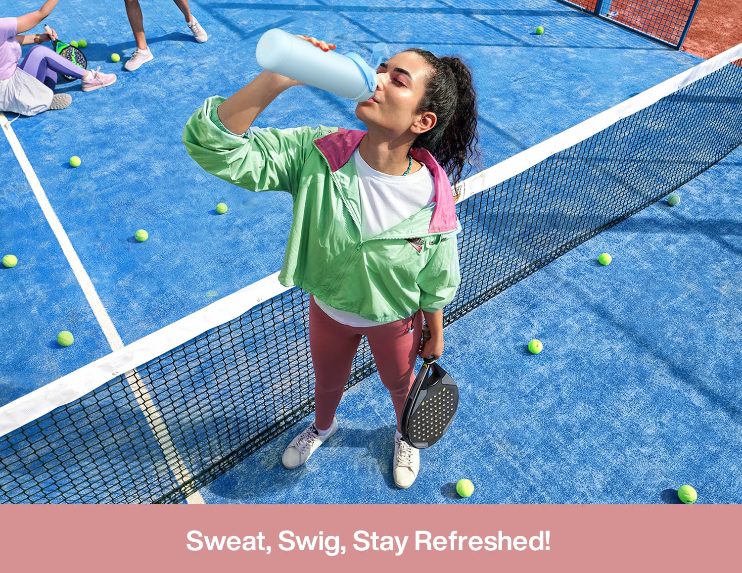 POWCAN 26 oz Insulated Water Bottle with 2-in-1 Straw and Spout Lid, Keep Cold 24H, Leak-Proof, Fits in Car Cup Holder, Stainless Steel Water Bottle for Sports, Travel, and School (Cotton Candy) 🍁 All In One Marketplace Canada
