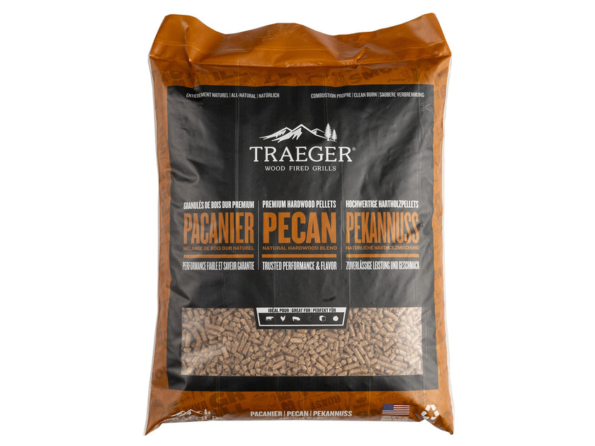 Traeger Grills Pecan 100% All-Natural Wood Pellets for Smokers and Pellet Grills. BBQ, Bake, Roast, and Grill, 20 lb. Bag 🍁 All In One Marketplace Canada