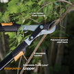 Fiskars Power-Lever Extendable Lopper, 2X Cutting Power, Precision-Ground Blade, 25