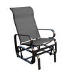 Sojag Belle Patio Glider Chair with Heavy-Duty Steel Frame and PVC-Coated Fabric, Easy-Glide Outdoor Patio Rocking Chair, Dark Grey 🍁 All In One Marketplace Canada