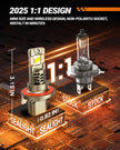 SEALIGHT 2026 Brightest H4/9003 LED Headlight Bulbs, 90,000LM 1200% Brighter, 6500K Cool White, 1:1 Size Wireless 9003 High and Low Beam, Plug and Play Halogen Replacement Conversion Kit, Pack of 2 🍁 All In One Marketplace Canada