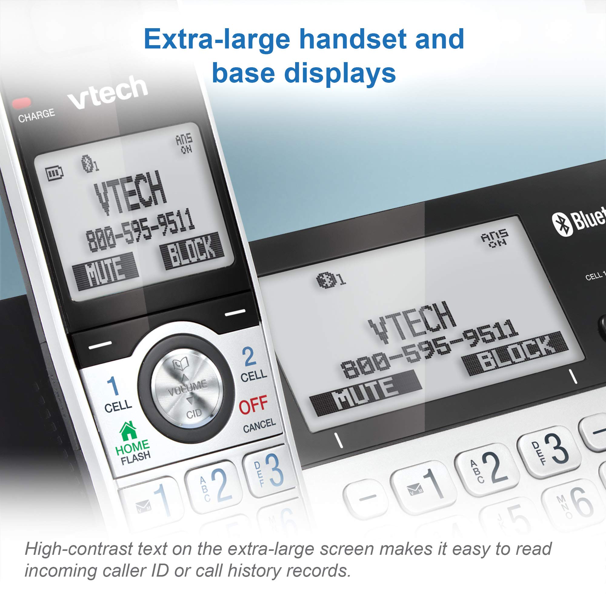 VTech IS8151-5 Answering System with 5 Handsets, Connect to Cell and Super Long Range (IS8151-5S) 🍁 All In One Marketplace Canada