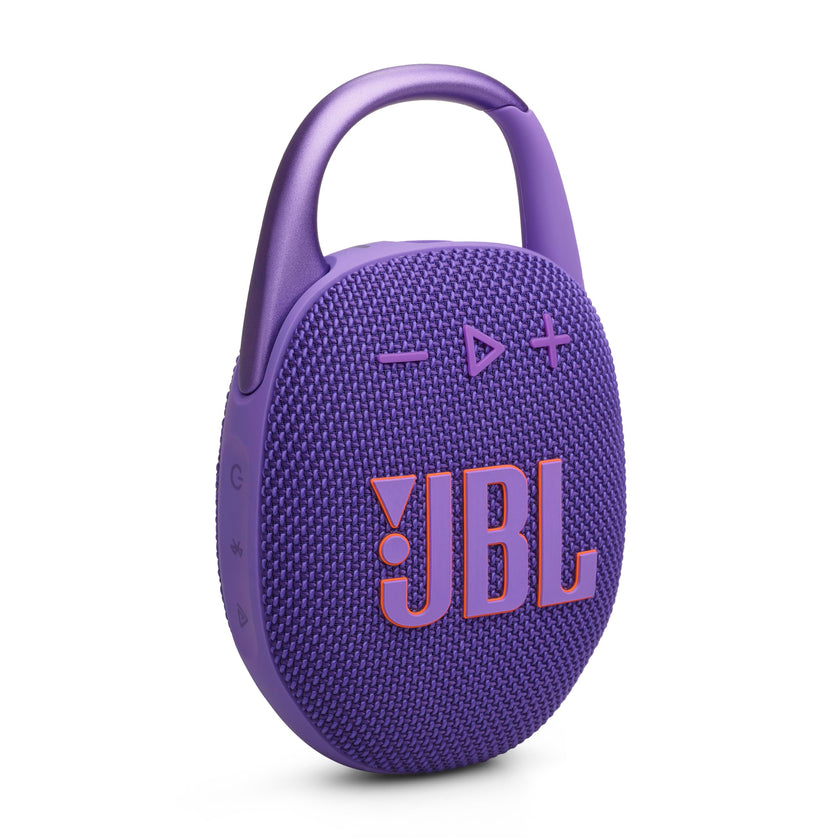 JBL Clip 5 - Ultra-Portable, Waterproof and Dustproof Bluetooth Speaker, Integrated Carabiner, Up to 12 Hours of Play, Made in Part with Recycled Materials (Purple) 🍁 All In One Marketplace Canada