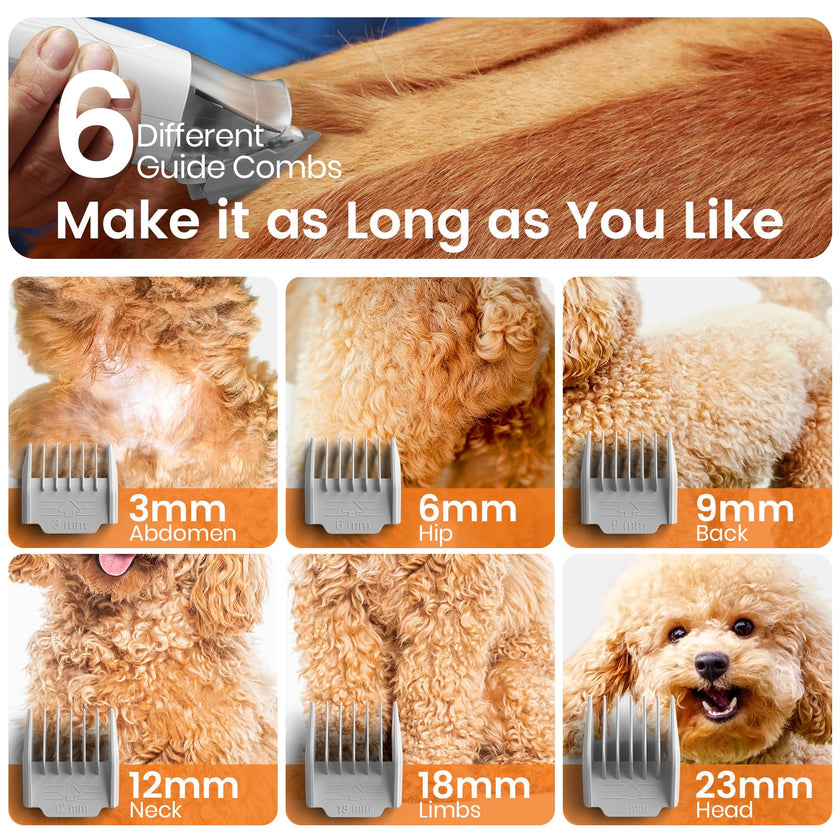 oneisall Dog Grooming Kit, Dog Grooming Clippers, Professional Pet Grooming Vacuum with 7 Pet Grooming Tools for Shedding Thick & Thin Dogs Cats Pet Hair 🍁 All In One Marketplace Canada
