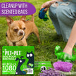 Pet N Pet Dog Poop Bags - USDA Certified 41% Plant-Based Doggy Poop Bags - Leak-Proof Sac Caca Chien Refill Rolls (1080 Count, Lavender Scented, Green) 🍁 All In One Marketplace Canada