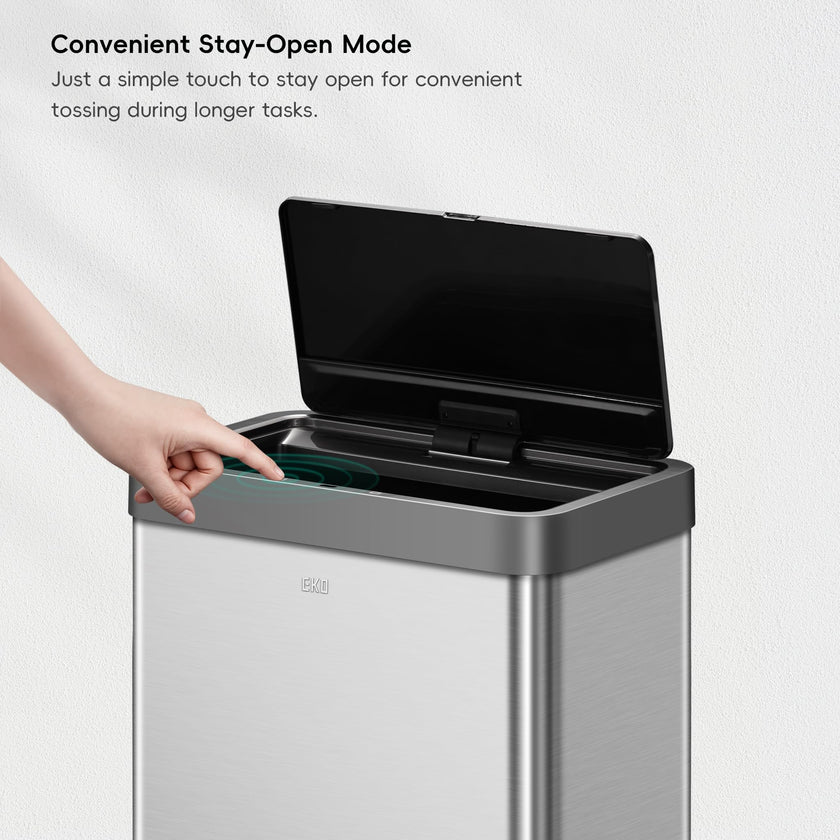 EKO Mirage X 80 Liter / 21.1 Gallons Motion Sensor Trash Can, Automatic Large Kitchen Trash Can Touchless, Stainless Steel 🍁 All In One Marketplace Canada