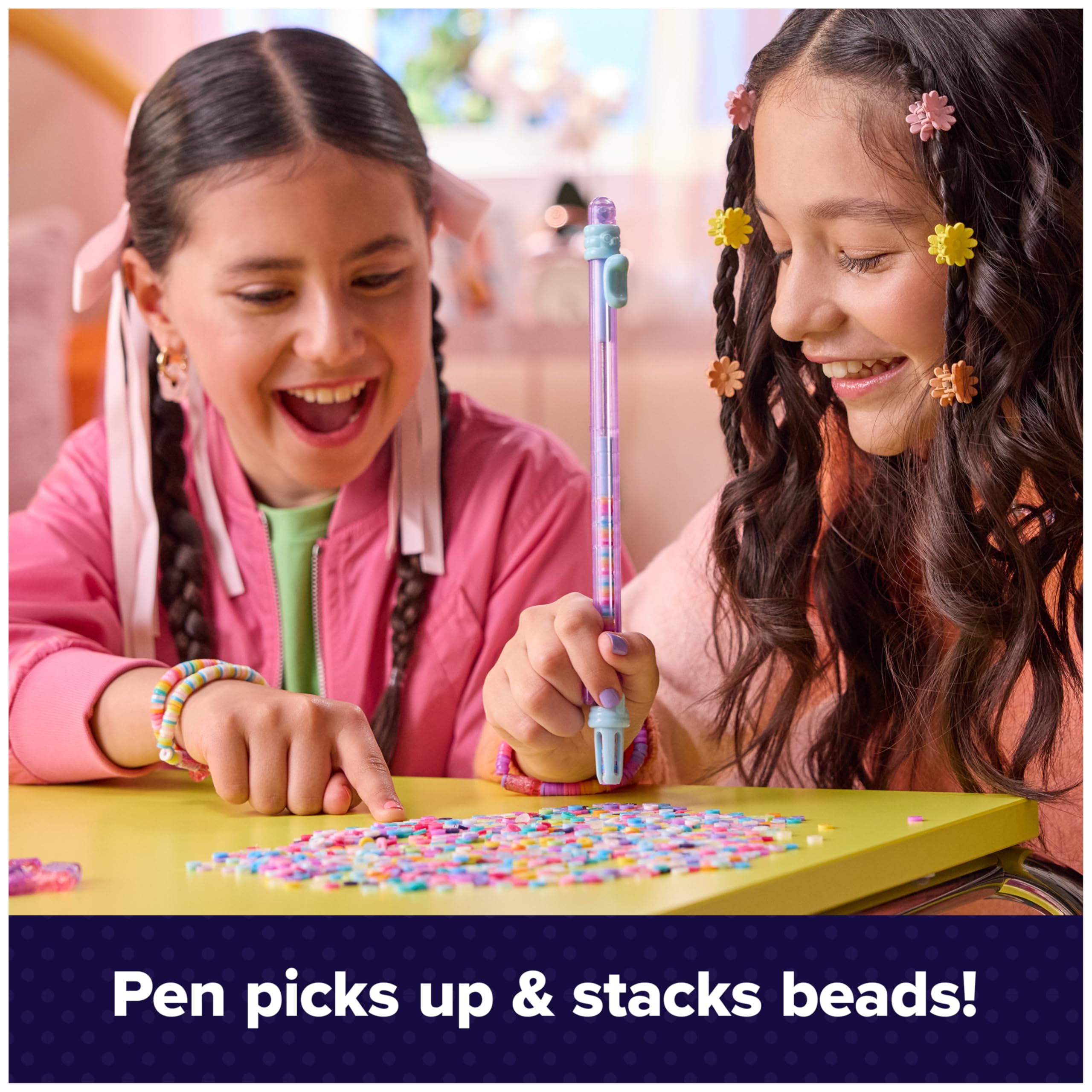 Cool Maker Stack'd Heishi Studio Bracelet Making Kit with Easy Beading Pen & over 1200 Beads, Makes 15 Bracelets, Arts and Crafts Toys for Girls Ages 7 and Up 🍁 All In One Marketplace Canada