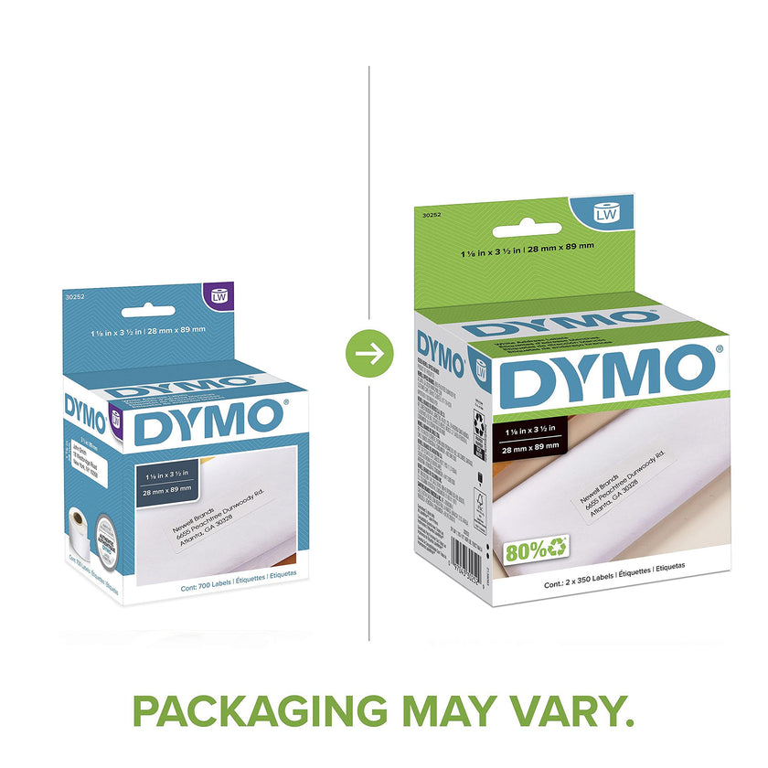 DYMO LW Thermal Printer Labels - 1-1/8 x 3-1/2 Inch Mailing Address Labels for LabelWriter Printers – 700 Count 🍁 All In One Marketplace Canada