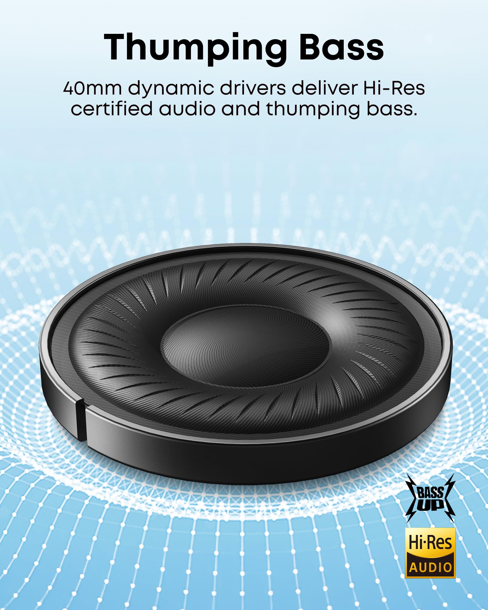 soundcore by Anker Q20i Hybrid Active Noise Cancelling Headphones, Wireless Over-Ear Bluetooth, 40H Long ANC Playtime, Hi-Res Audio, Big Bass, Customize via an App, Transparency Mode, Ideal for Travel 🍁 All In One Marketplace Canada