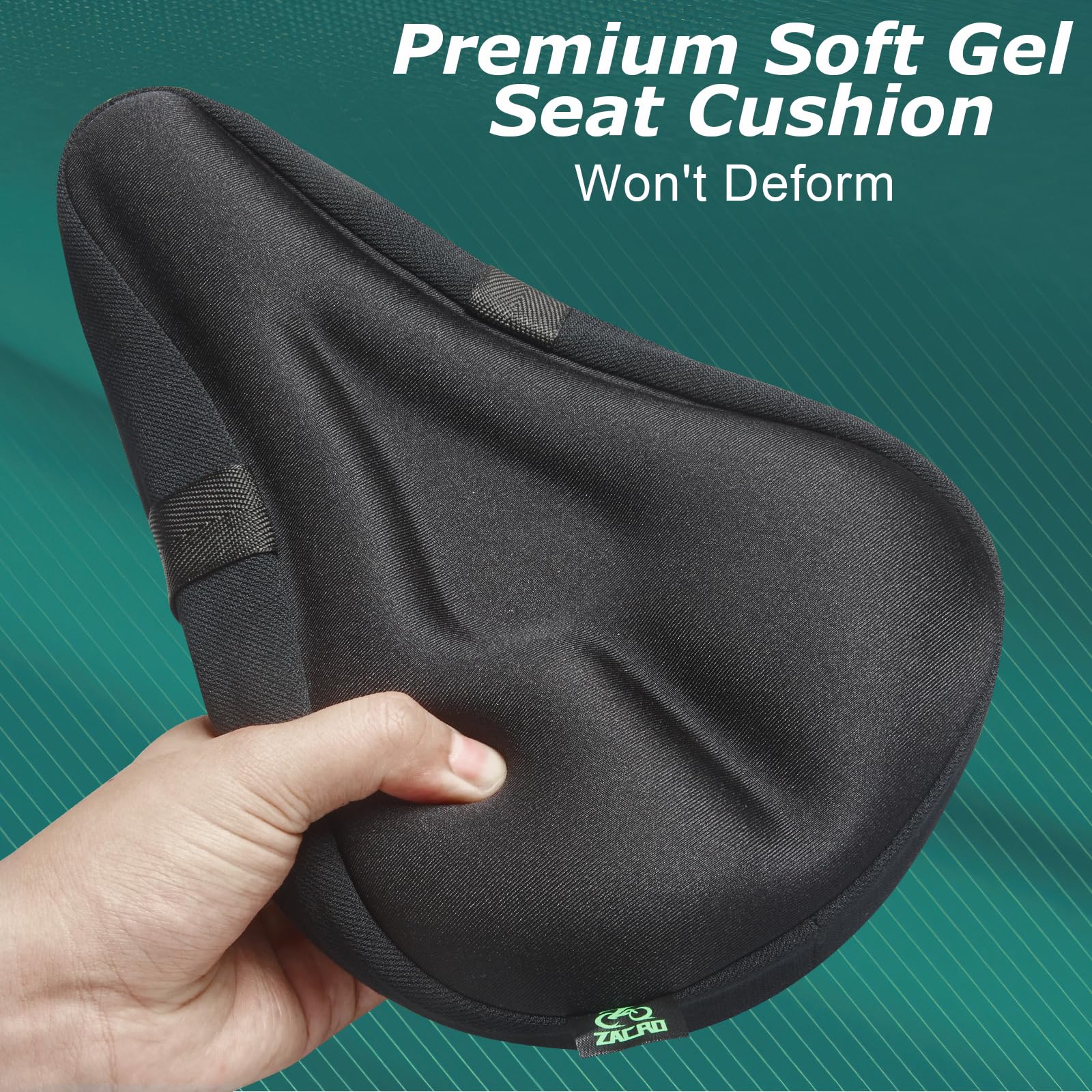 Zacro Gel Bike Seat Cover - Extra Soft Bike Seat Cushion for Men & Women, Padded Exercise Bicycle Seat Cushion Compatible with Peloton, Outdoor & Indoor 🍁 All In One Marketplace Canada