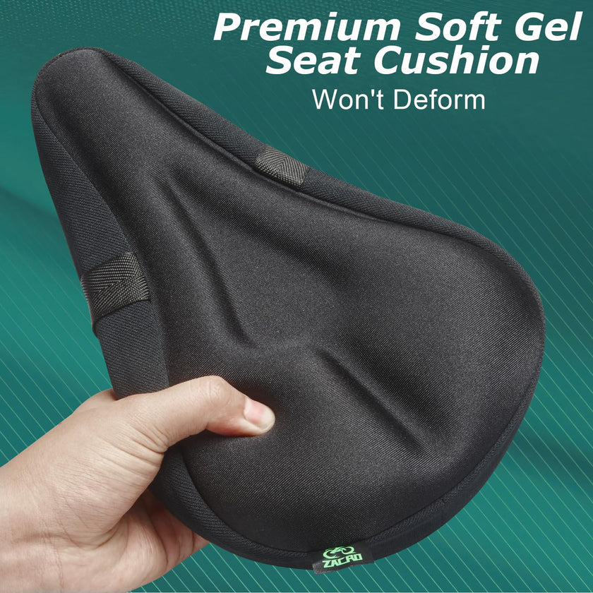 Zacro Gel Bike Seat Cover - Extra Soft Bike Seat Cushion for Men & Women, Padded Exercise Bicycle Seat Cushion Compatible with Peloton, Outdoor & Indoor 🍁 All In One Marketplace Canada