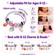 Girls Charm Bracelet Making Kit: Unicorn Toys for Girls Gifts 8-12 Years Old, Birthday Gifts 6 7 8 9 10 Year Old Girl Gift Ideas, Inspires Creativity Art and Crafts for Kids Age 6-8 Jewelry Making Set 🍁 All In One Marketplace Canada