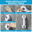 OEXEO 2PCS Grab Bars for Bathroom - Shower Handle - Grab Bars for Bathtubs and Showers - Safety Hand Rail Support for Tub, Handicap, Elderly, Injury, Kid, Senior Assist Bath Handle, Non Skid 🍁 All In One Marketplace Canada