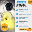 Garbage Disposal Cleaner Deodorizer Tablets - ACTIVE XL Foaming Tablet, 24 Pack Fresh Citrus Scented Tabs, New Powerful Foam Freshener for Cleaning Sink Disposal, Garburator, Disposer - 1 Year Supply 🍁 All In One Marketplace Canada