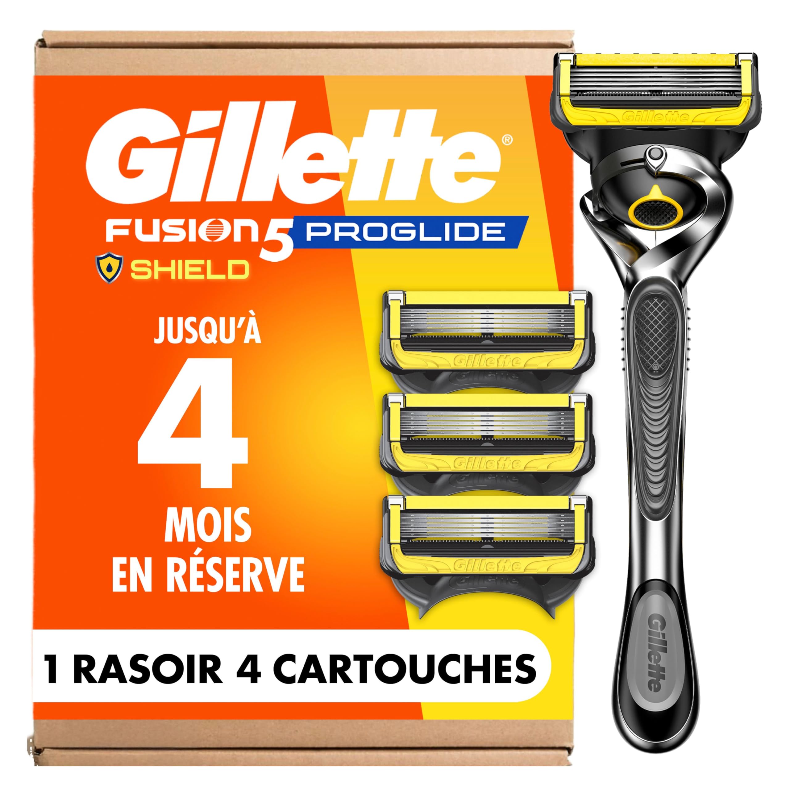 Gillette - ProGlide Shield Men's Razor, 1 Handle and 4 Refills 🍁 All In One Marketplace Canada