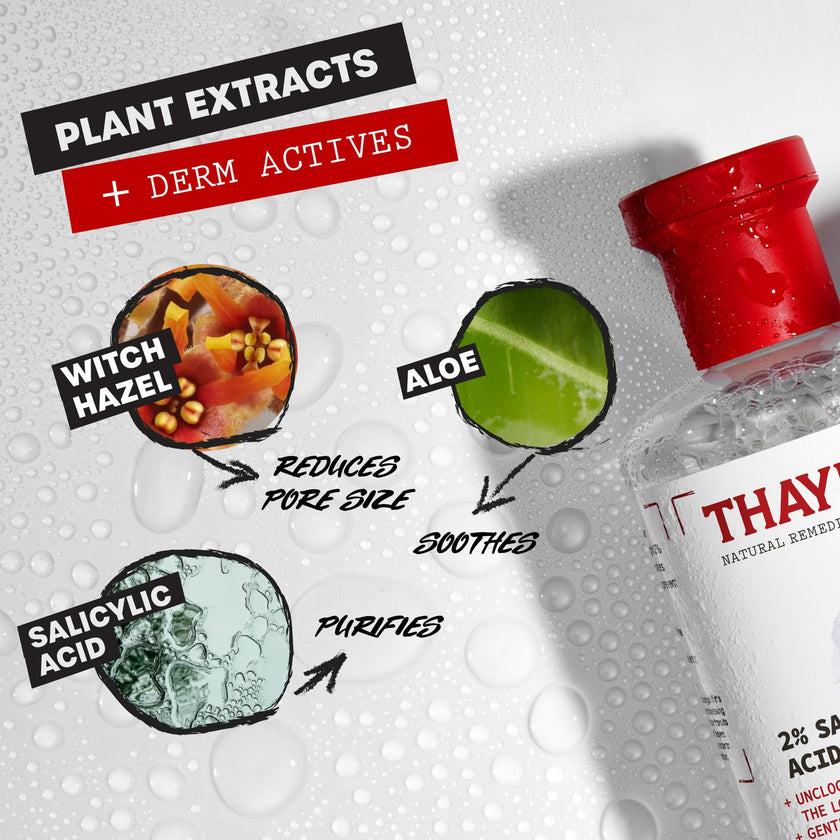 Thayers Alcohol-Free 2% Salicylic Acid Toner with Witch Hazel, Lemongrass and Aloe Vera for Acne-prone Skin, 355 ml 🍁 All In One Marketplace Canada