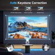 Kimwood Projector with Upgraded HiFi Speaker, [Built-in Apps] 1080P Mini Portable Projector Lower Noise Auto Keystone WiFi 6 Bluetooth 5.4 Ultra Short Throw Projectors Big Screen in Small Room 🍁 All In One Marketplace Canada