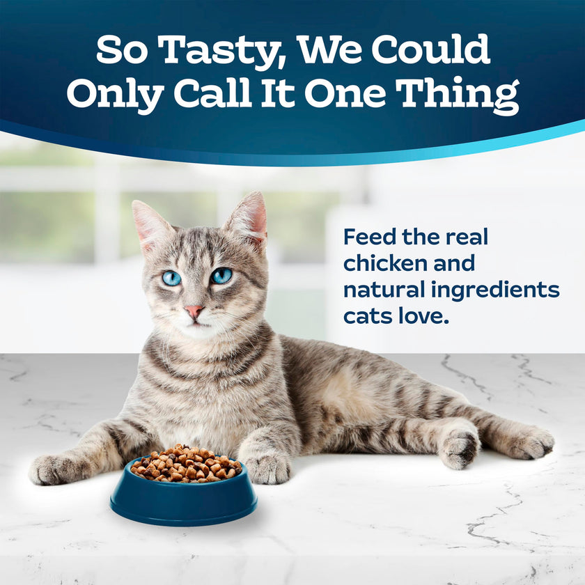Blue Buffalo Tastefuls Chicken & Brown Rice Recipe Adult Dry Cat Food Hairball Control, Real Chicken First, Deliciously Healthy Natural Cat Food, Supports Digestive Care and Coat Health, 3.1kg Bag 🍁 All In One Marketplace Canada