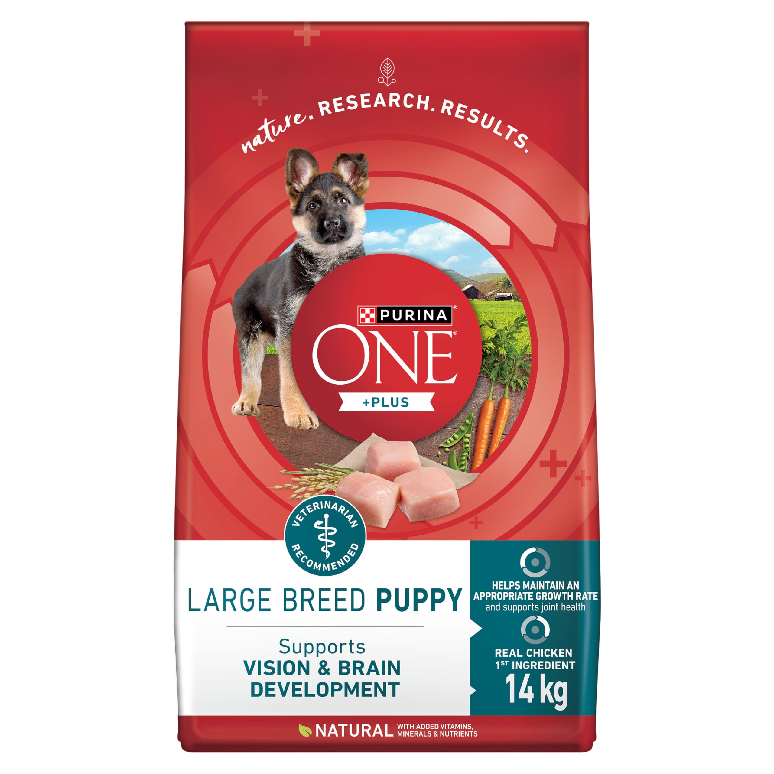 Purina ONE +Plus Large Breed Dry Puppy Food with Chicken - 14 kg Bag 🍁 All In One Marketplace Canada