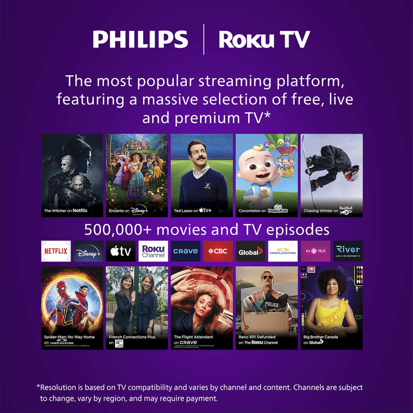 Philips 32PQF7666/F6 7600 Series HD QLED 32-Inch HD QLED Roku TV 🍁 All In One Marketplace Canada