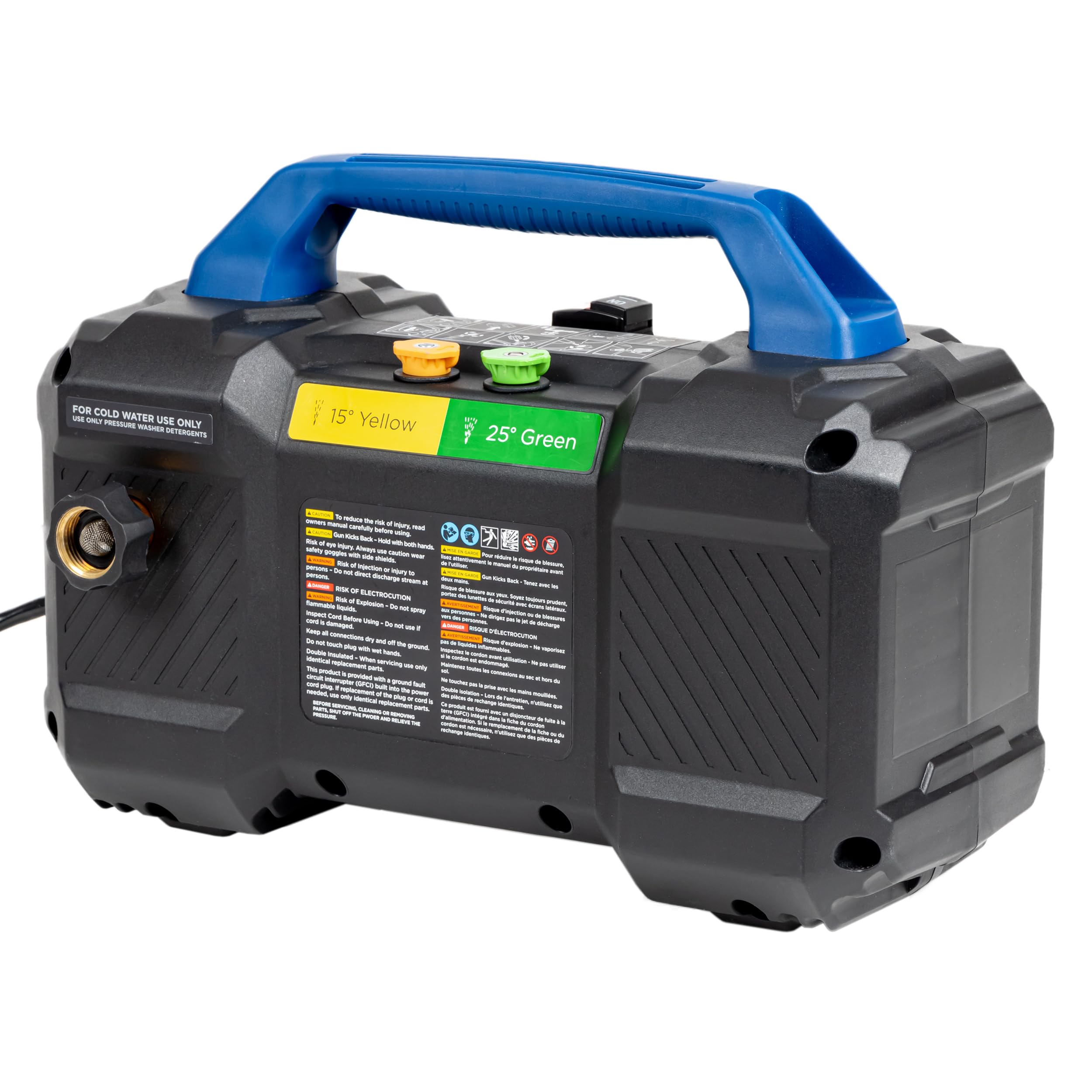 Westinghouse ePX3100v Electric Pressure Washer, 2100 Max PSI 1.76 Max GPM, Built-in Carry Handle, Detachable Foam Cannon, Pro-Style Steel Wand, 3-Nozzle Set, for Cars/Fences/Driveways/Home/Patios 🍁 All In One Marketplace Canada