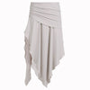 High Waist Irregular split Long Skirt