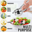 Zulay Large Lemon Squeezer Stainless Steel - Easy Squeeze Manual Heavy Duty Lemon Juicer Hand Press - Ergonomic Citrus Squeezer & Fruit Juicer for Small Oranges, Lemons, & Limes - Stainless Steel 🍁 All In One Marketplace Canada
