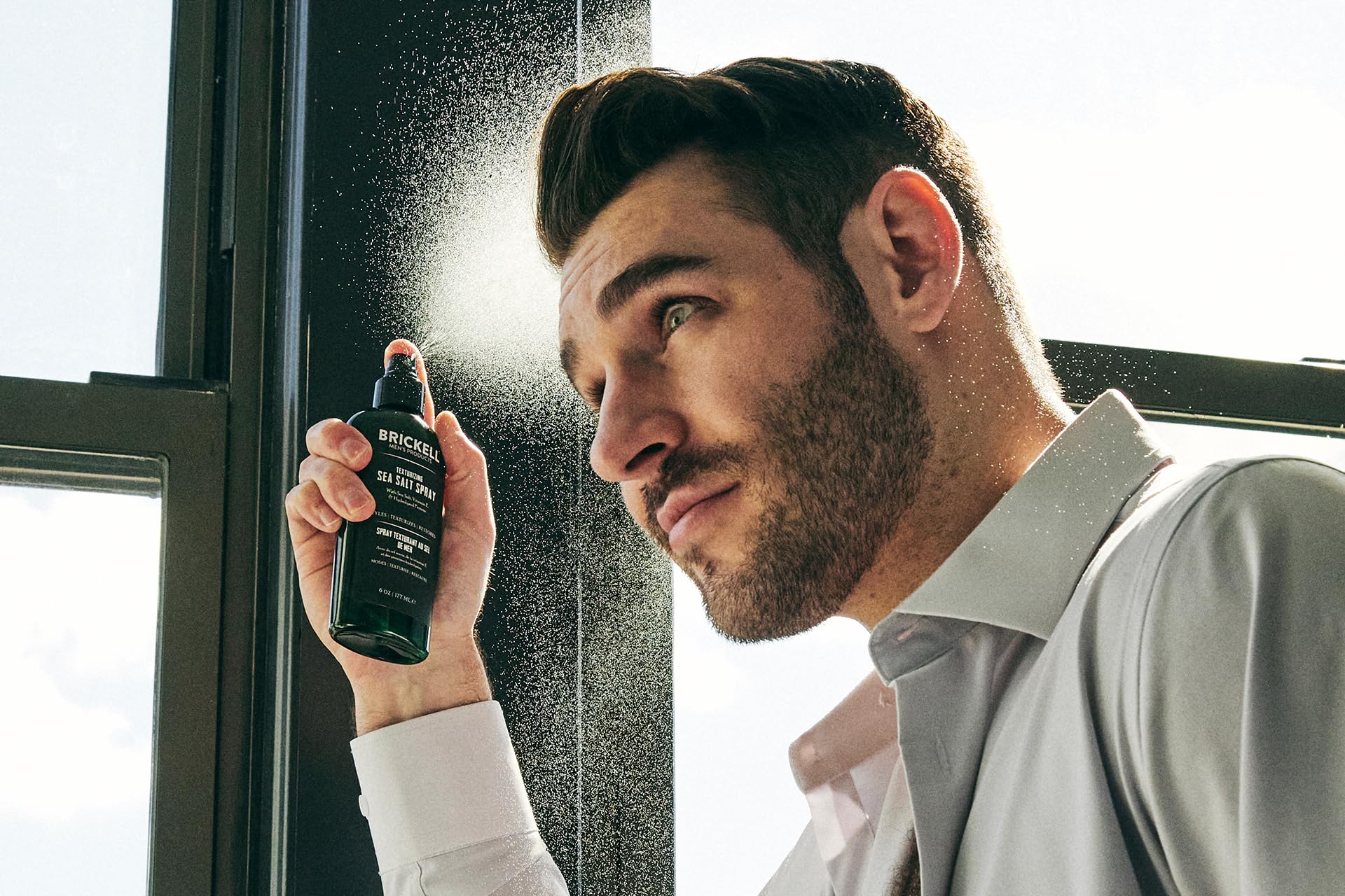 Brickell Men's Texturizing Sea Salt Spray for Men, Natural & Organic, Alcohol-Free, For a Beach or Surfer Hair Style, 177 mL 🍁 All In One Marketplace Canada