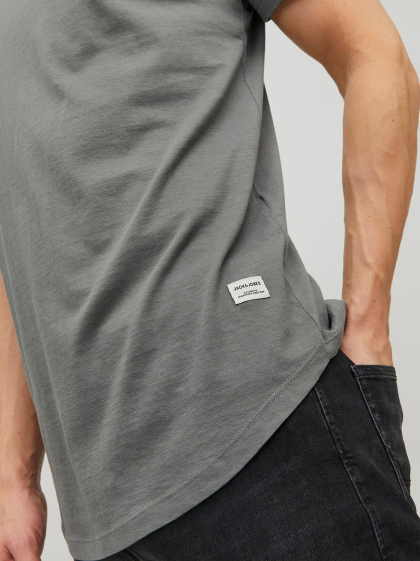 JACK & JONES Men's Long Line Fit T-Shirt JJENOA TEE SS Crew Neck NOOS Black XL 🍁 All In One Marketplace Canada