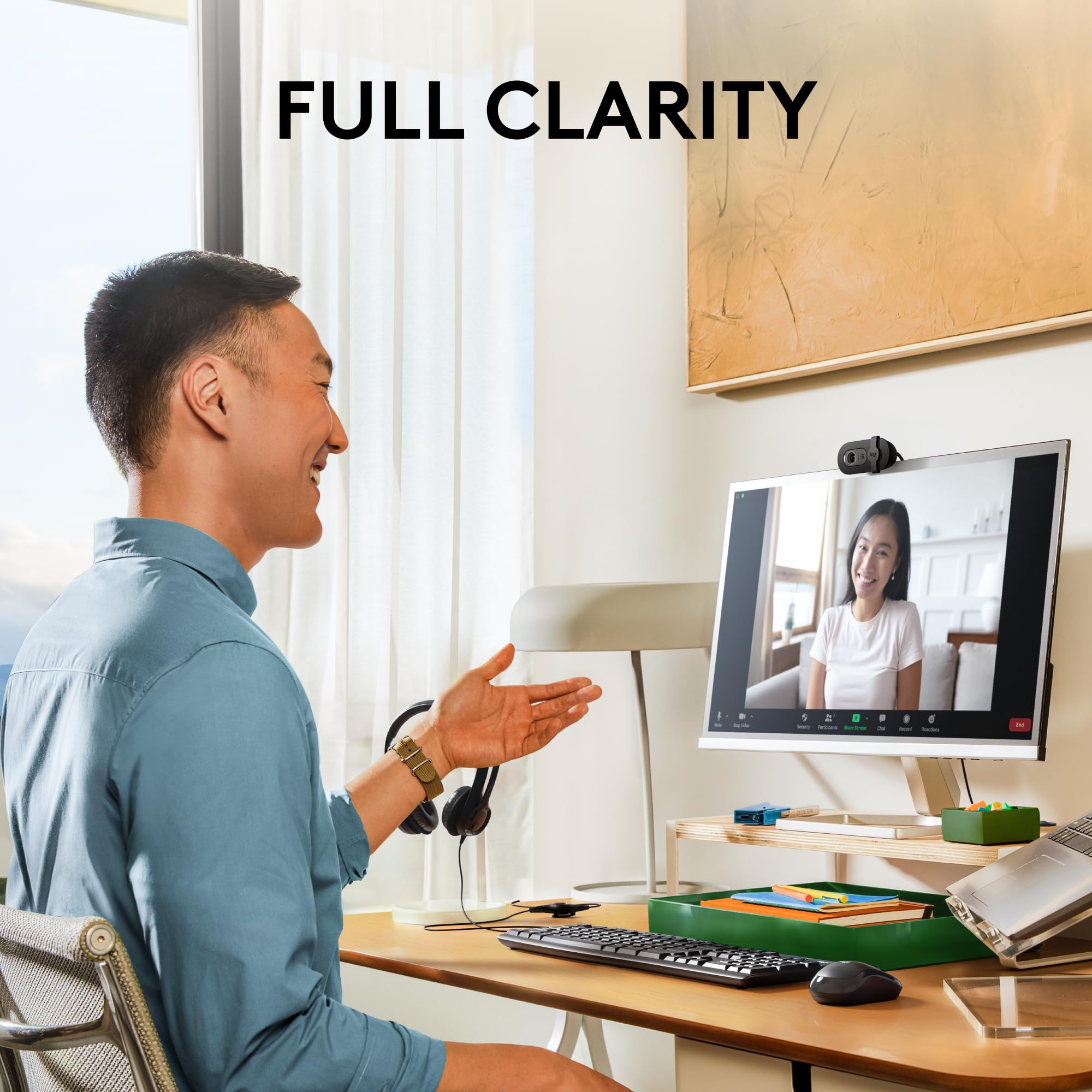 Logitech Brio 101 Full HD 1080p Webcam for Meetings, Streaming, Desktop, Laptop, PC - Built-in Mic, Shutter, Works with Zoom, Microsoft Teams, Nintendo Switch 2’s New GameChat Mode, USB-A,-Black 🍁 All In One Marketplace Canada