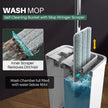 JOYMOOP mop and Bucket with Wringer Set, Flat,for Floor Cleaning with 3 Microfiber Pads, Wet and Dry Use, Household Cleaning Tools, for Hardwood, Laminate, Tile 🍁 All In One Marketplace Canada