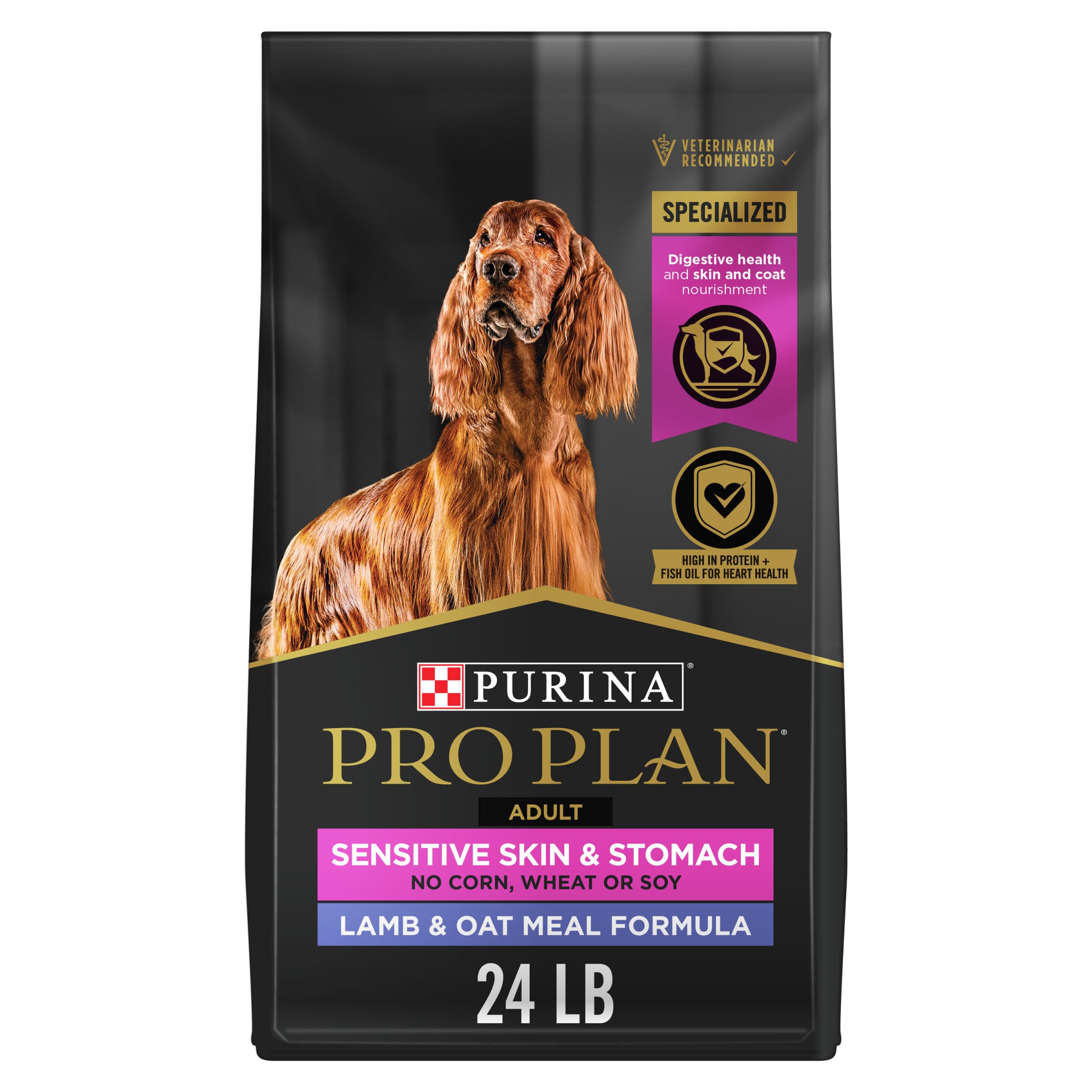 Purina Pro Plan Dry Dog Food, Focus, Adult Sensitive Skin & Stomach Lamb & Oat Meal Formula, 24-Pound Bag, Pack of 1 🍁 All In One Marketplace Canada