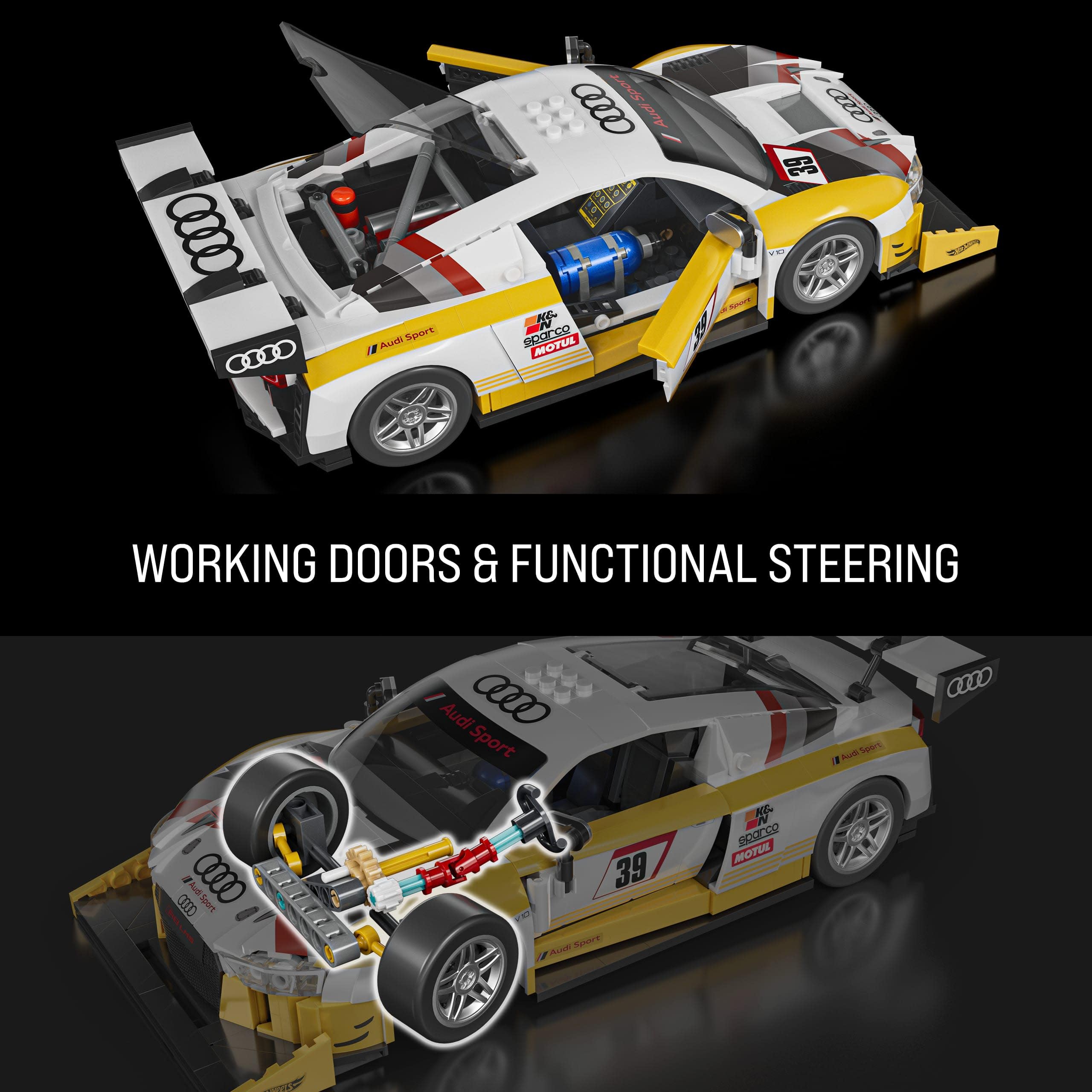Mattel Brick Shop Hot Wheels Elite Series ’15 Audi R8 LMS Building Set 🍁 All In One Marketplace Canada