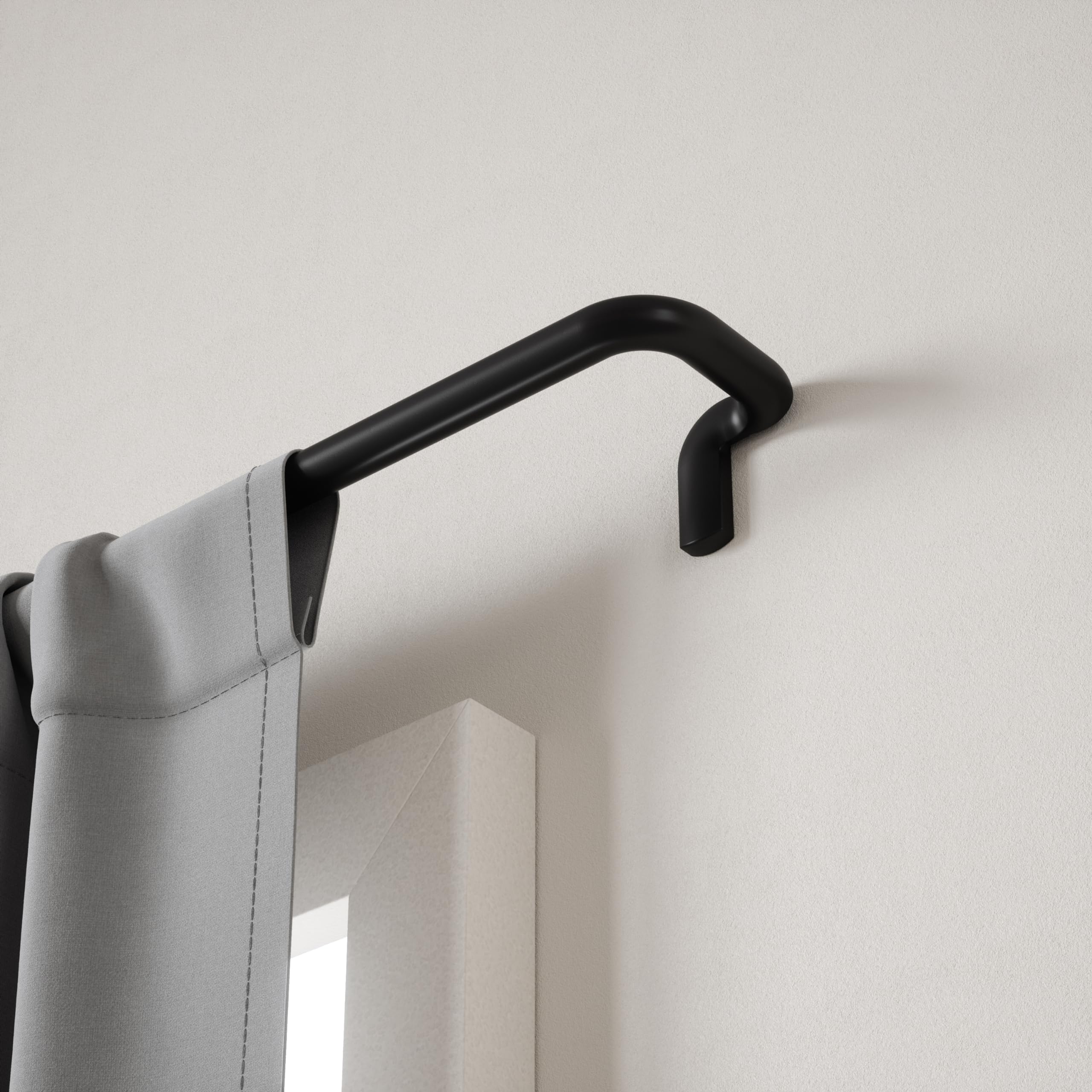Umbra Twilight Curtain Rod Set – Wrap Around Design Ideal for Blackout or Room Darkening Panels, 30 to 84 Inches, Black 🍁 All In One Marketplace Canada