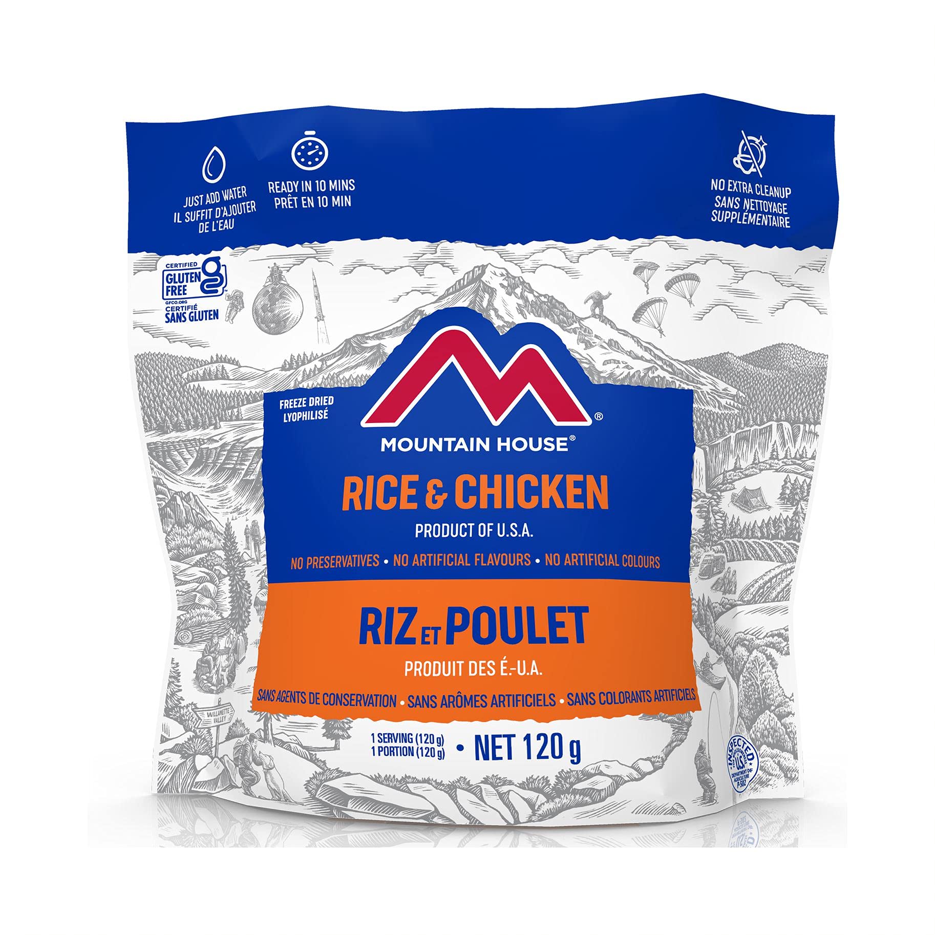 Mountain House Rice and Chicken, Freeze Dried Emergency Food (1 Pouch) 🍁 All In One Marketplace Canada