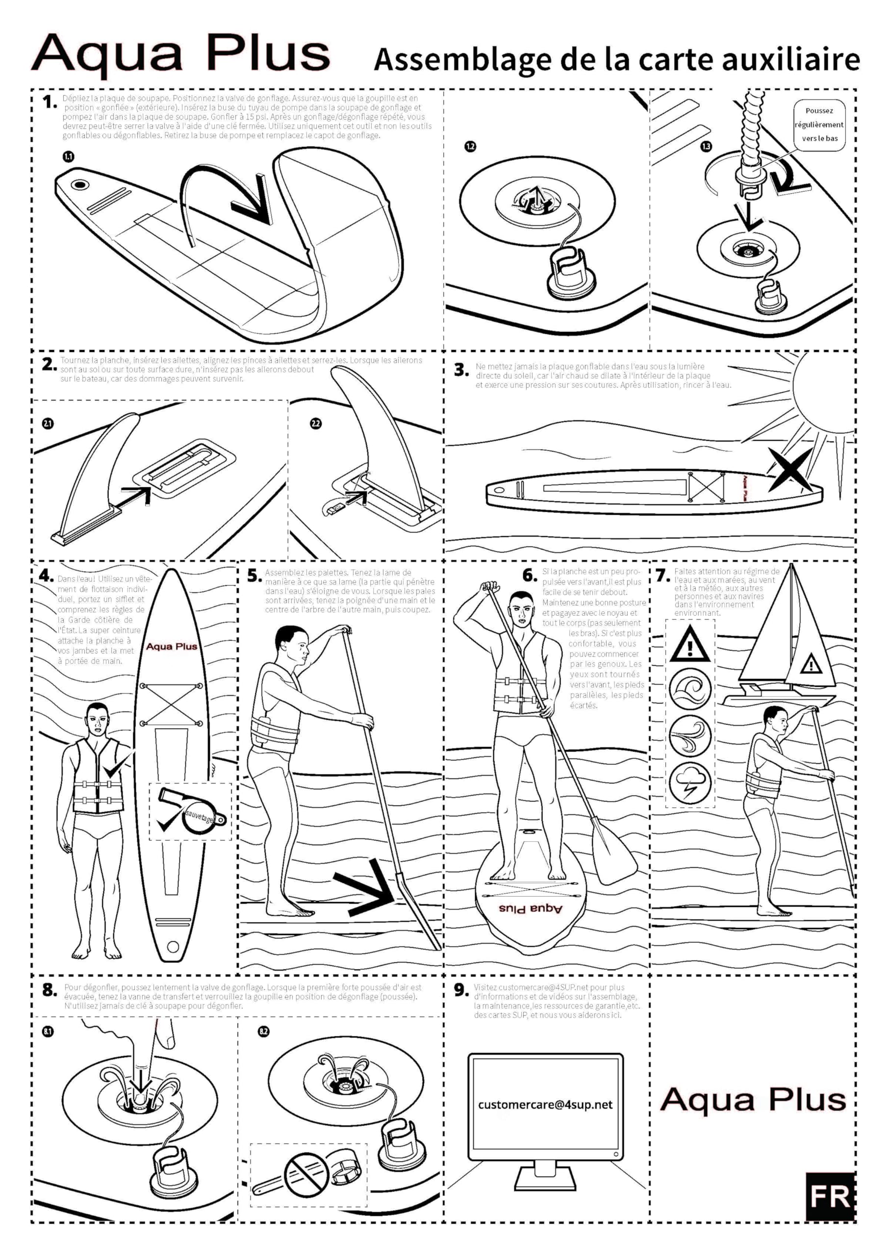Aqua Plus 6inches Thick Inflatable SUP for All Skill Levels Stand Up Paddle Board,Paddle,Pump,ISUP Travel Backpack, Leash,Shoulder Strap,Youth,Adult Inflatable Paddle Board 🍁 All In One Marketplace Canada