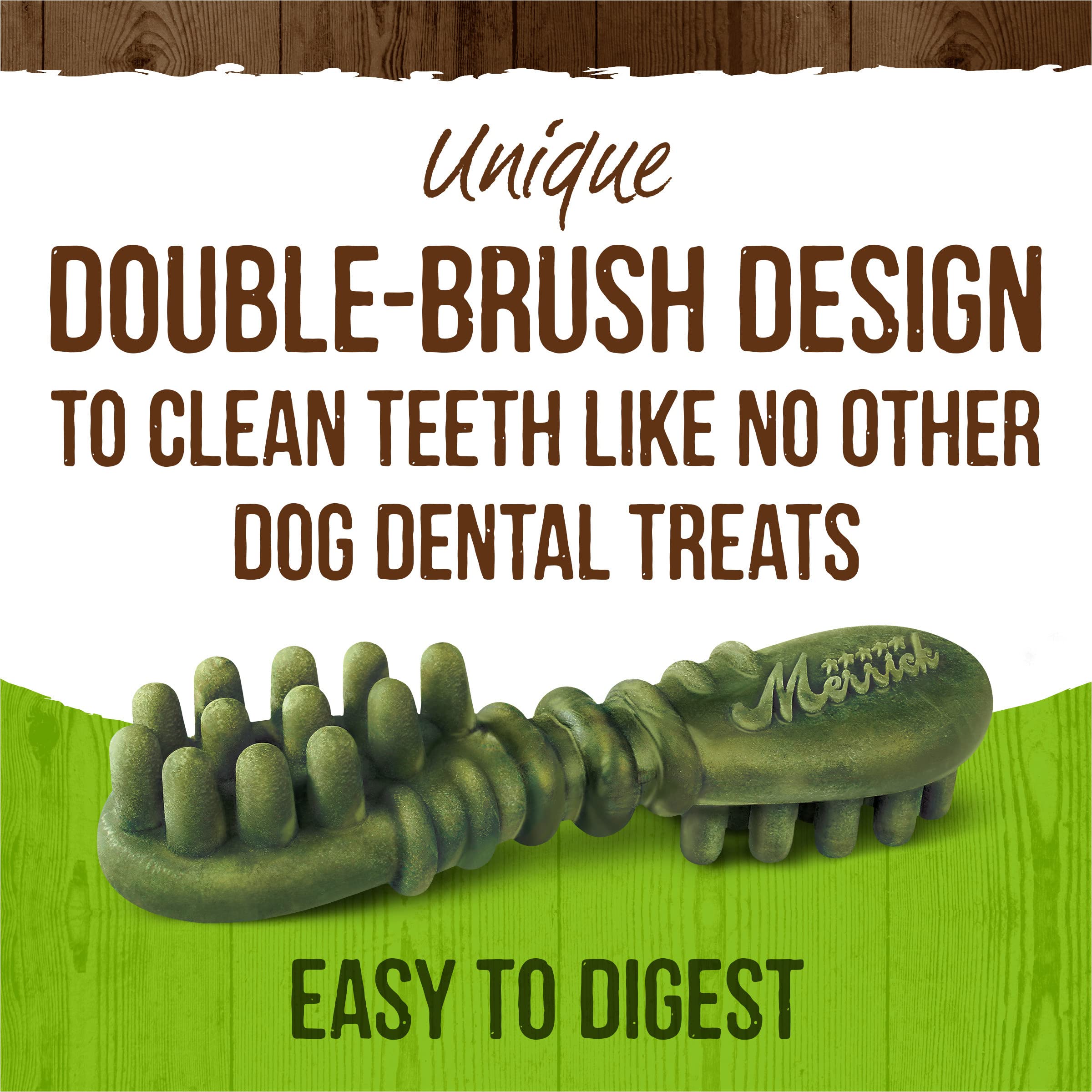Merrick Fresh Kisses Coconut Oil + Botanicals Large Brush Dental Dog Treat - Value Box (16 ct) 🍁 All In One Marketplace Canada