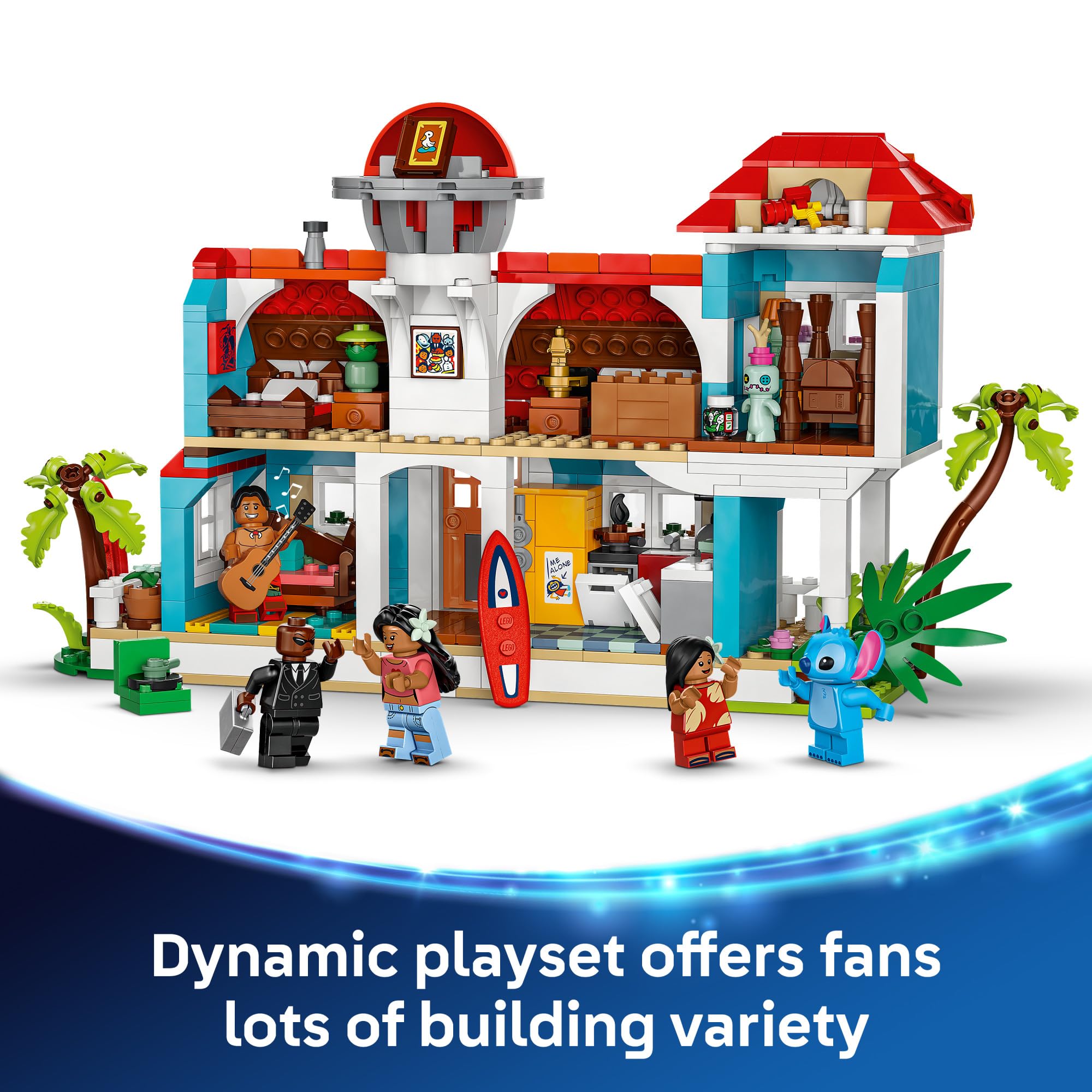 LEGO Disney Lilo and Stitch Beach House Toy - Building Playset for Kids, Girls and Boys, Ages 9+ - Includes 5 Minifigures - Disney Gift Idea for Fans of Lilo & Stitch Movie - 43268 🍁 All In One Marketplace Canada