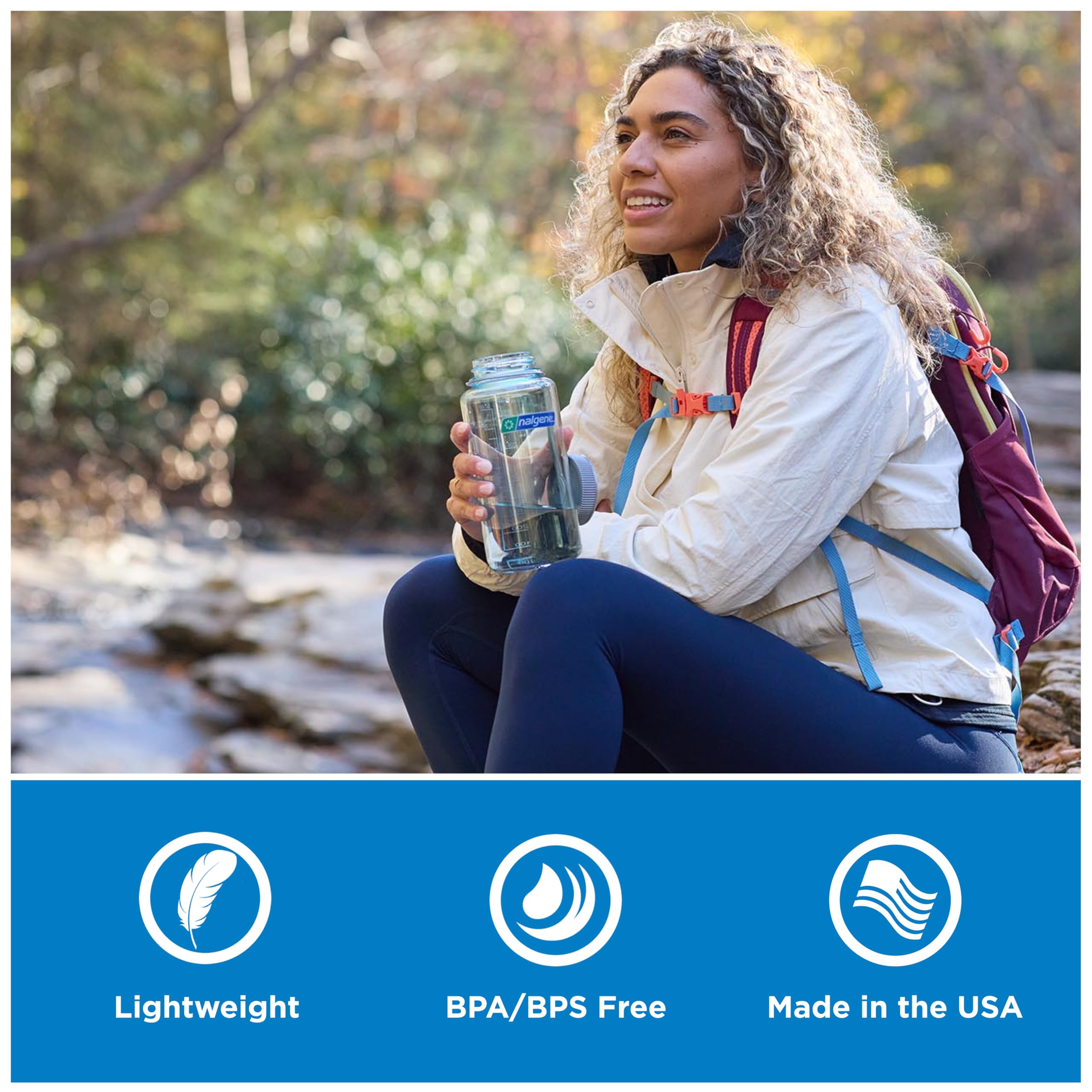 Nalgene Tritan Wide Mouth Surfer with Red Cap, 1 Count 🍁 All In One Marketplace Canada