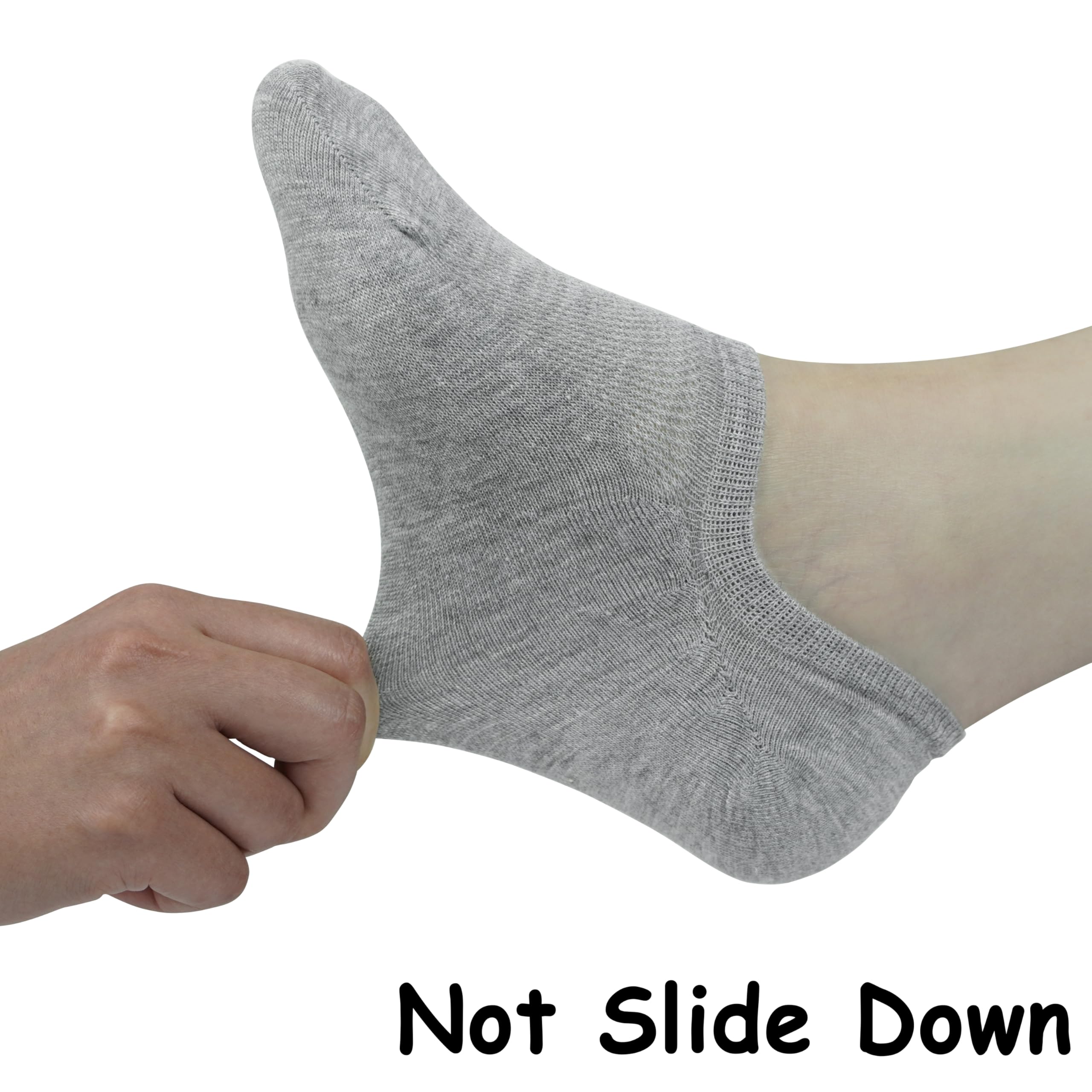 BenSorts Pack of 6 Low Cut Ankle Style Socks for Women Liner Non Slip Invisible Hidden Socks White Black Gray 6 Pairs Size 5 6 7 8 🍁 All In One Marketplace Canada