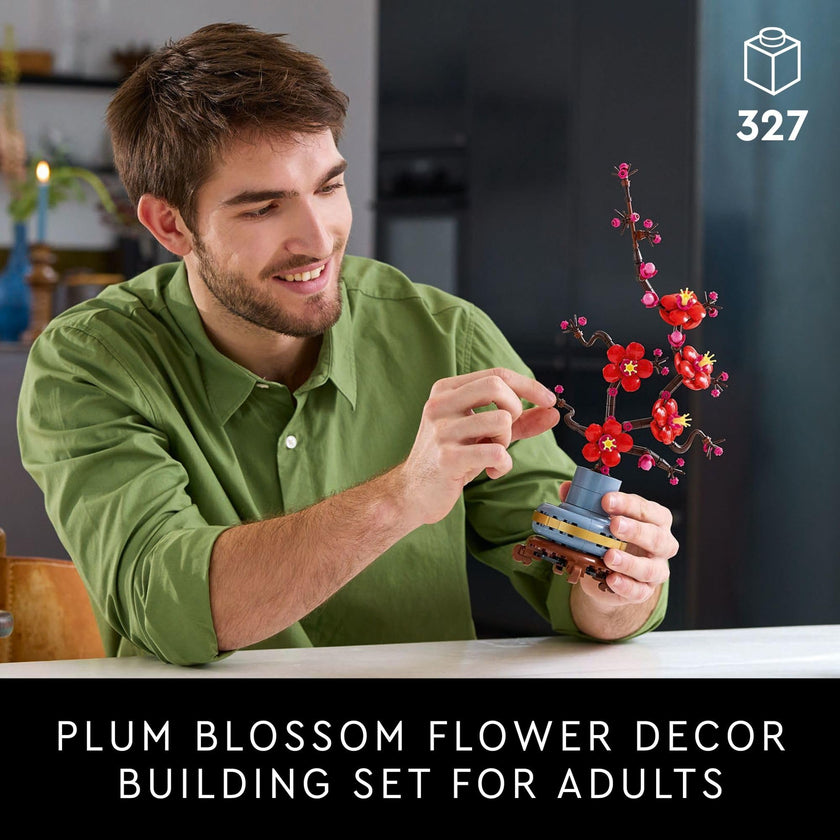 LEGO Icons Plum Blossom Building Sets for Adults - Artificial Flower for Dinner Table Centerpiece, Living Room Home Decor, Ages 18+ - DIY Craft Kits - Gift for Graduation - 10369 🍁 All In One Marketplace Canada