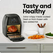 CHEFMAN Multifunctional Digital AirFryer+ Rotisserie,Dehydrator, Convection Oven17 Touch Screen Presets Fry,Roast,Dehydrate, Bake, XL 10L Family Size,Auto Shutoff,Large Easy-View Window Black,10 Quart 🍁 All In One Marketplace Canada