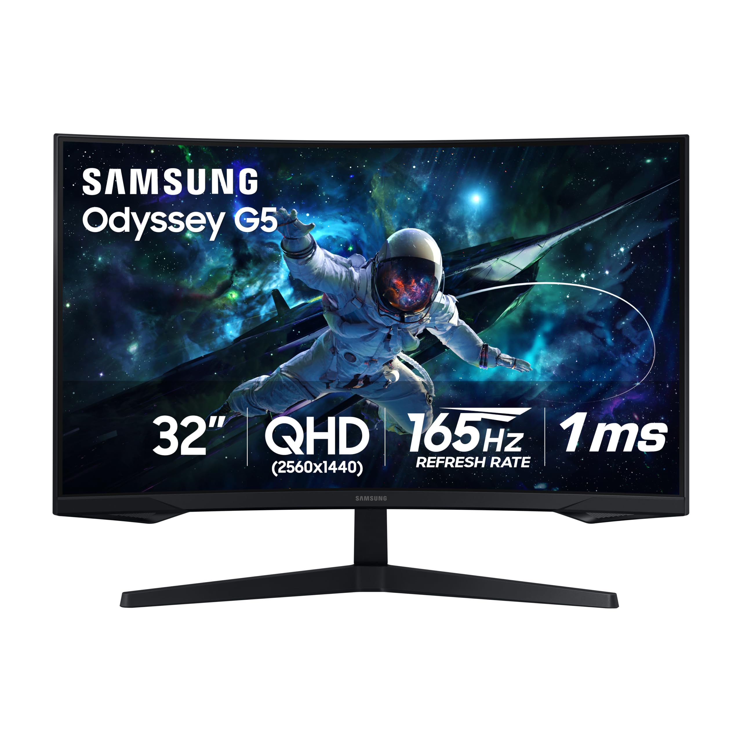 Samsung Odyssey 32 inch Curved Gaming Monitor (2,560 x 1,440) G55C QHD 165 Hz 1 ms, HDR10, FreeSync, Eye Saver Mode, 1000R Curvature- LS32CG550ENXZA 🍁 All In One Marketplace Canada