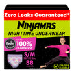 Pampers Ninjamas Nighttime Bedwetting Underwear Girl, Size 7, 88 Count, Disposable Nighttime Underwear 🍁 All In One Marketplace Canada