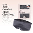 Kitsch Satin Sleep Mask - Eye Masks for Sleep, Softer Than Silk Satin Sleeping Mask Blindfold and Sleep Masks for Women and Men, Eye Care Travel Essentials - Charcoal Black 🍁 All In One Marketplace Canada