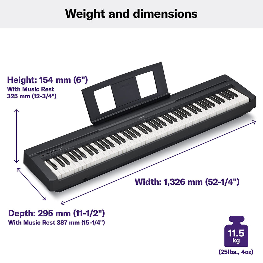 Yamaha P45, 88-Key Weighted Action Digital Piano (P45B) 🍁 All In One Marketplace Canada
