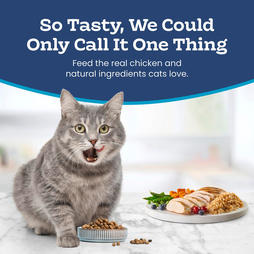 Blue Buffalo Tastefuls Chicken & Brown Rice Recipe Mature Dry Cat Food for Adult Cats 7+, Real Chicken First, Deliciously Healthy Natural Senior Cat Food with Fish Oil & Natural Ingredients, 3.1kg 🍁 All In One Marketplace Canada