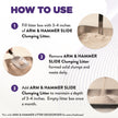 Arm & Hammer Slide Clumping Cat Litter, Multi-Cat Clay, Effortless Clean, 7-Day Odour Control, Dust-Free, Low-Tracking, Rock-Hard Clumps, Baking Soda Power, 12.7 kg 🍁 All In One Marketplace Canada