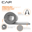 CAP Barbell High Density Exercise Mat with strap, 68